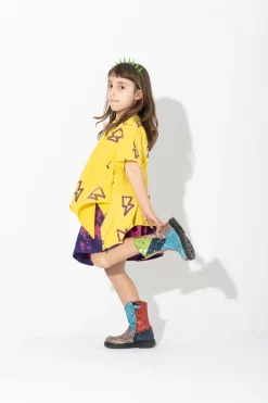 Best Marques ' Almeida ALL OVER THUNDER PRINT FLAP T-SHIRT YELLOW