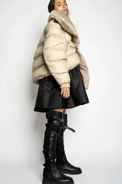 Hot Marques ' Almeida M'A PUFFER JACKET BEIGE