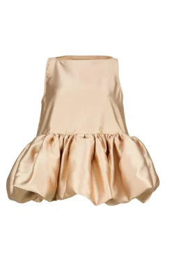 Best Marques ' Almeida SLEEVELESS PUFF HEM TOP BEIGE