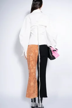 Sale Marques ' Almeida BICOLOR HIGH WAISTED CAPRIS MULTICOLOUR