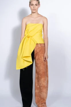 Discount Marques ' Almeida BLACK AND BROWN BOYFRIEND TROUSERS MULTICOLOUR