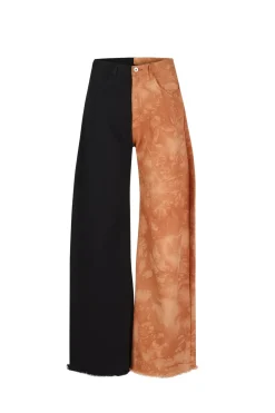 Discount Marques ' Almeida BLACK AND BROWN BOYFRIEND TROUSERS MULTICOLOUR