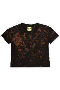 Hot Marques ' Almeida BLACK AND ORANGE SPLATTERED LOGO T-SHIRT MULTICOLOUR