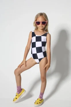 Sale Marques ' Almeida BLACK AND WHITE CHECKS SWIMSUIT BLACKWHITE