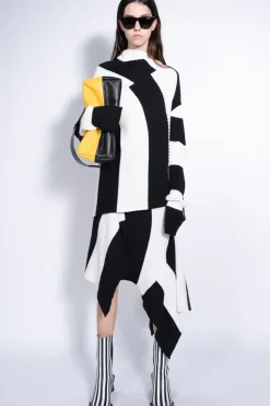 Hot Marques ' Almeida BLACK AND WHITE DRAPED JUMPER BLACKWHITE