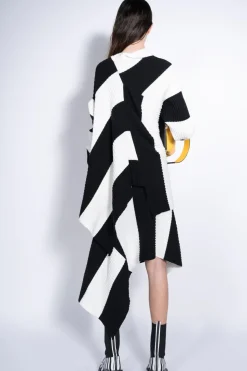 Hot Marques ' Almeida BLACK AND WHITE DRAPED JUMPER BLACKWHITE