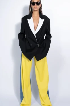 Discount Marques ' Almeida AND WHITE OVERSIZED BLAZER BLACK