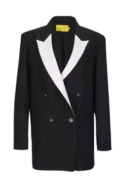 Discount Marques ' Almeida AND WHITE OVERSIZED BLAZER BLACK