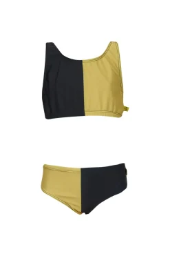 Marques ' Almeida BLACK AND YELLOW SWIMWEAR BIKINI SET MULTICOLOUR