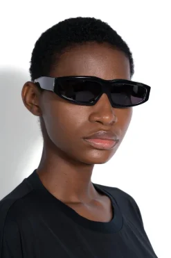 Best Marques ' Almeida ANGULAR FRAME SUNGLASSES BLACK