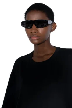 Best Marques ' Almeida ANGULAR FRAME SUNGLASSES BLACK