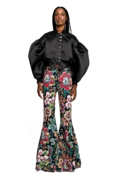 Clearance Marques ' Almeida BOMBER JACKET WITH PUFF SLEEVES BLACK