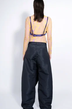 Marques ' Almeida BOYFRIEND TROUSERS WITH BOW BLACK