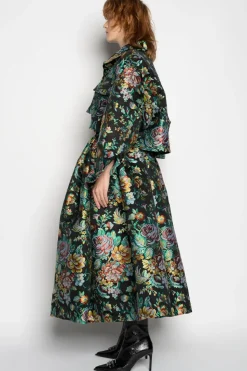 Discount Marques ' Almeida BROCADE CROPPED OVERSHIRT BLACK