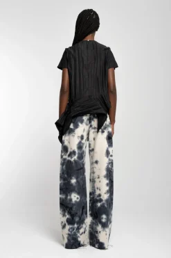 Best Marques ' Almeida CAP SLEEVE PLISSE T-SHIRT BLACK