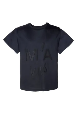 Marques ' Almeida EMBROIDERED T-SHIRT BLACK