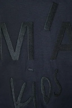 Marques ' Almeida EMBROIDERED T-SHIRT BLACK