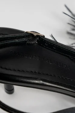 Online Marques ' Almeida FEATHER SLING BACKS BLACK