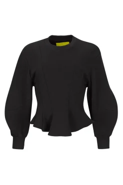 Online Marques ' Almeida FRILL SWEATSHIRT BLACK