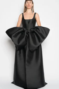 Clearance Marques ' Almeida FRONT BOW TOP BLACK