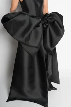 Clearance Marques ' Almeida FRONT BOW TOP BLACK