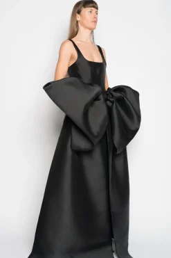 Clearance Marques ' Almeida FRONT BOW TOP BLACK