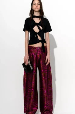 Sale Marques ' Almeida KNOT T-SHIRT BLACK