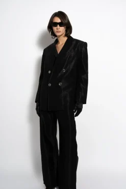 Outlet Marques ' Almeida LUREX OVERSIZED BLAZER BLACK
