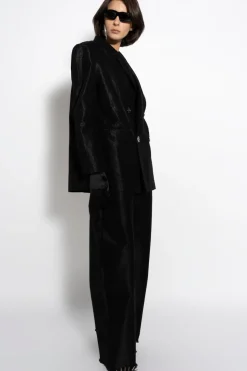 Outlet Marques ' Almeida LUREX OVERSIZED BLAZER BLACK
