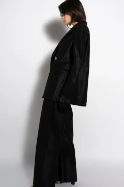 Outlet Marques ' Almeida LUREX OVERSIZED BLAZER BLACK
