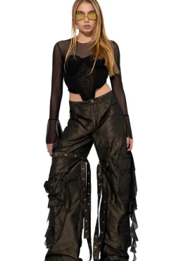 Best Marques ' Almeida MESH CORSET TOP BLACK