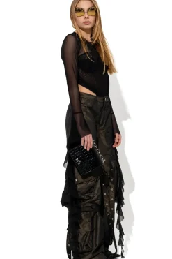 Best Marques ' Almeida MESH CORSET TOP BLACK