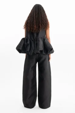 Online Marques ' Almeida SLEEVELESS PUFF HEM TOP BLACK