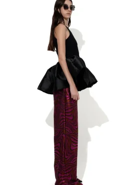 Best Marques ' Almeida TANK TOP WITH PEPLUM BLACK