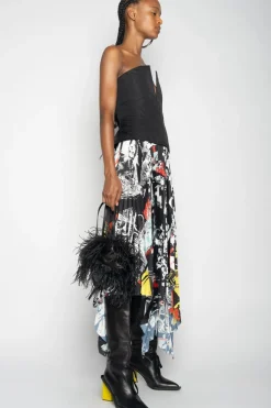 Marques ' Almeida V-NECK CORSET BLACK