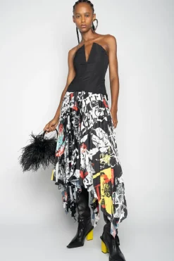 Marques ' Almeida V-NECK CORSET BLACK