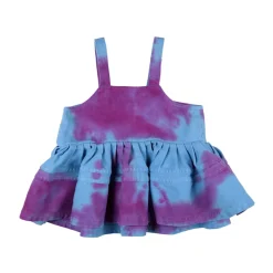 Sale Marques ' Almeida BLUE AND PURPLE TOP WITH BIG FRILL MULTICOLOUR