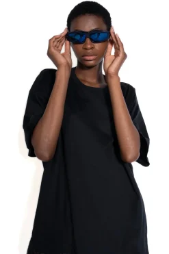 Best Marques ' Almeida ANGULAR FRAME SUNGLASSES BLUE