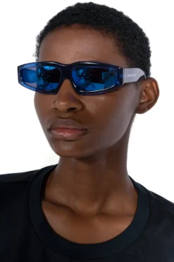 Best Marques ' Almeida ANGULAR FRAME SUNGLASSES BLUE