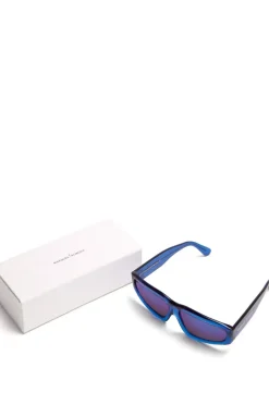 Best Marques ' Almeida ANGULAR FRAME SUNGLASSES BLUE