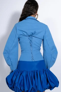 Outlet Marques ' Almeida CORSET FITTED SHIRT BLUE