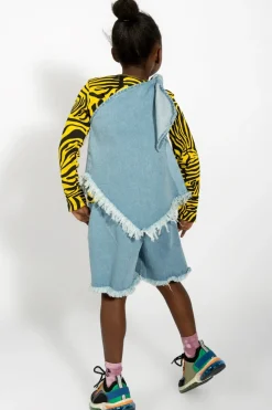 Marques ' Almeida DENIM CLASSIC SHORTS BLUE