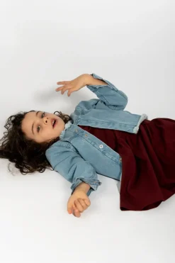 Online Marques ' Almeida DENIM COLLARLESS JACKET BLUE