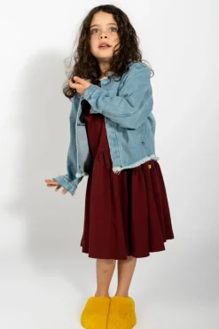 Online Marques ' Almeida DENIM COLLARLESS JACKET BLUE