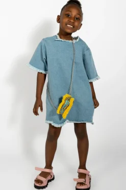 Hot Marques ' Almeida DENIM OVERSIZED T-SHIRT DRESS BLUE