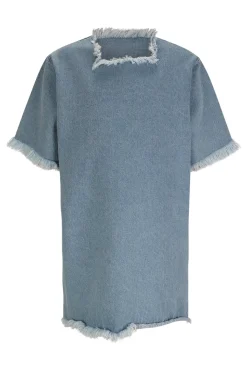 Hot Marques ' Almeida DENIM OVERSIZED T-SHIRT DRESS BLUE