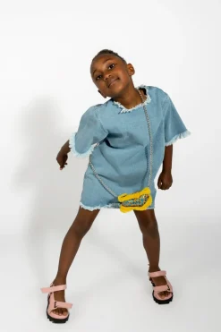 Hot Marques ' Almeida DENIM OVERSIZED T-SHIRT DRESS BLUE