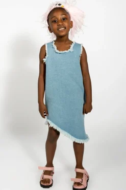 Outlet Marques ' Almeida DENIM SLEEVELESS DRESS BLUE