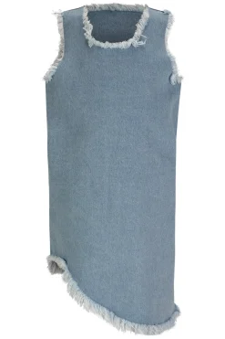 Outlet Marques ' Almeida DENIM SLEEVELESS DRESS BLUE