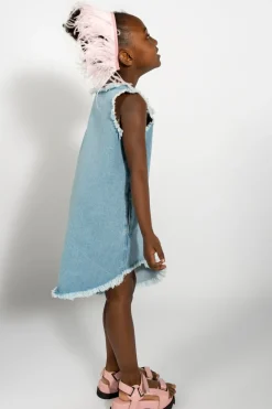 Outlet Marques ' Almeida DENIM SLEEVELESS DRESS BLUE